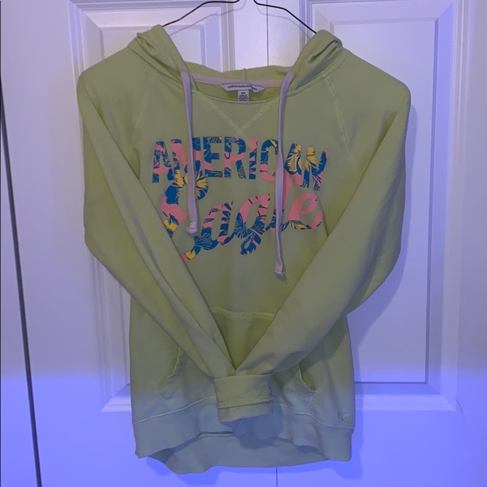 American eagle small lemon lime hoodie